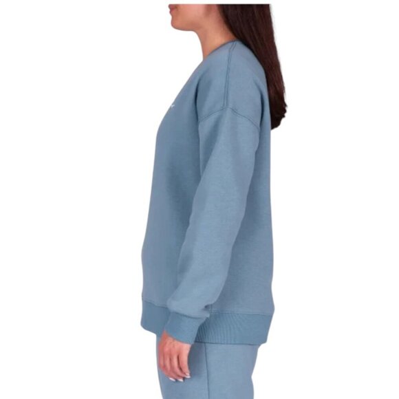 NEW Lazypants Fleece Crewneck Sweatshirt | Blue - Picture 2 of 6